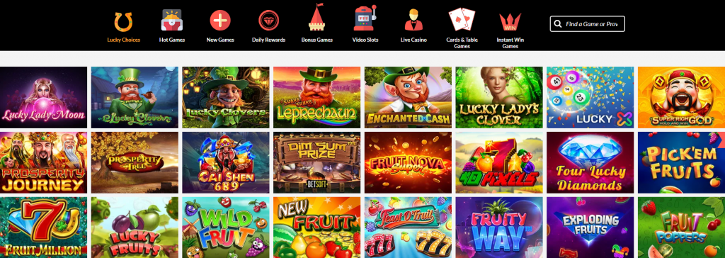 Lord of the Spins Casino games