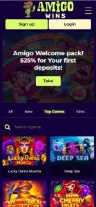 Amigowins Casino mobile