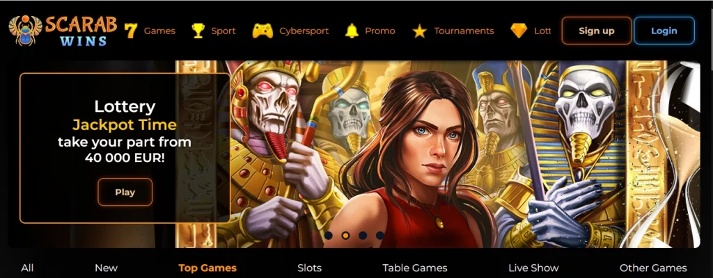 Scarab Wins Casino