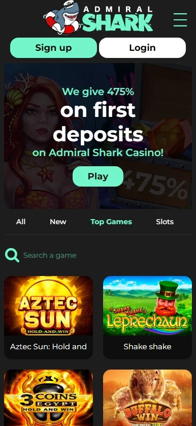 admiral shark casino