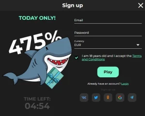 admiral shark casino login