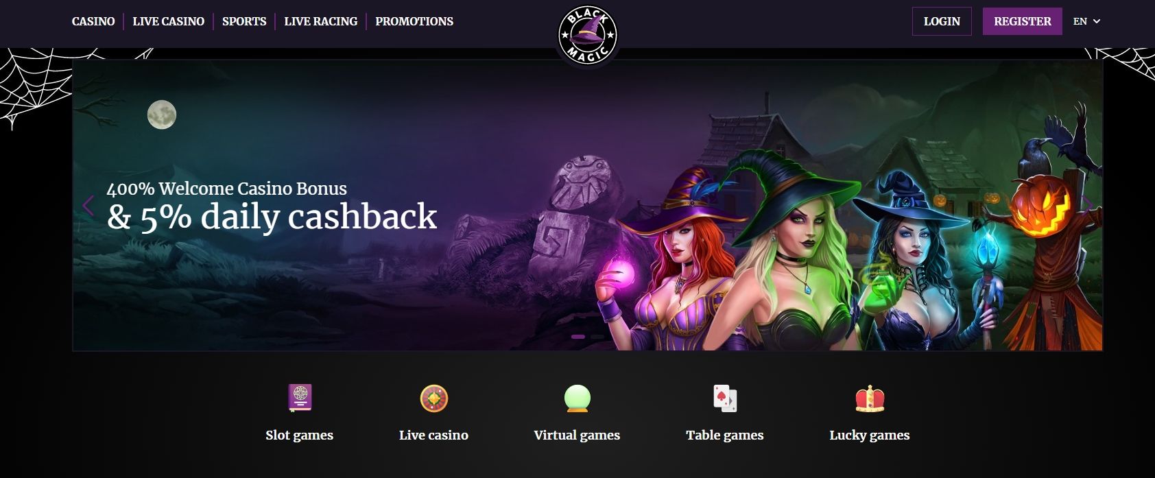 black magic casino
