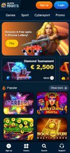 Slotonights Casino mobile