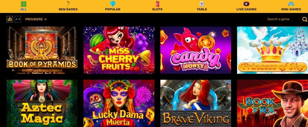 Royal Lama Casino games