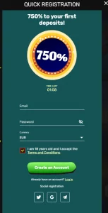 Bounty Reels sign up