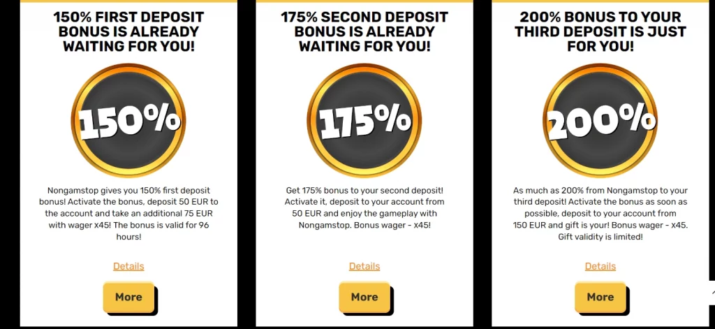 nongamstop bonuses